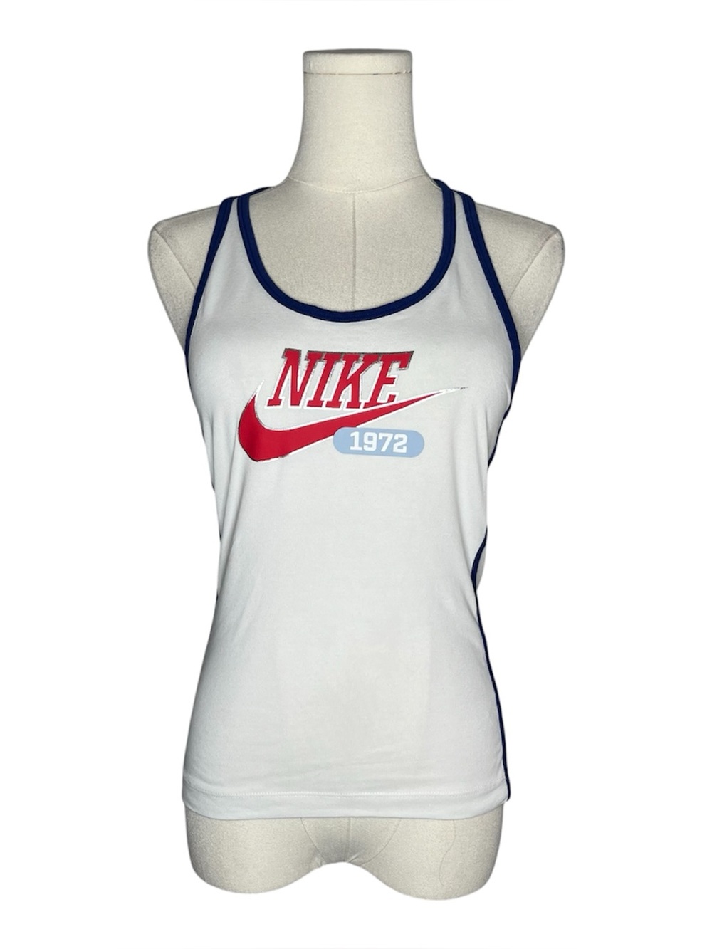 Nike Heritage Fitted Racerback Tank Top Americana Y2K Athleisure